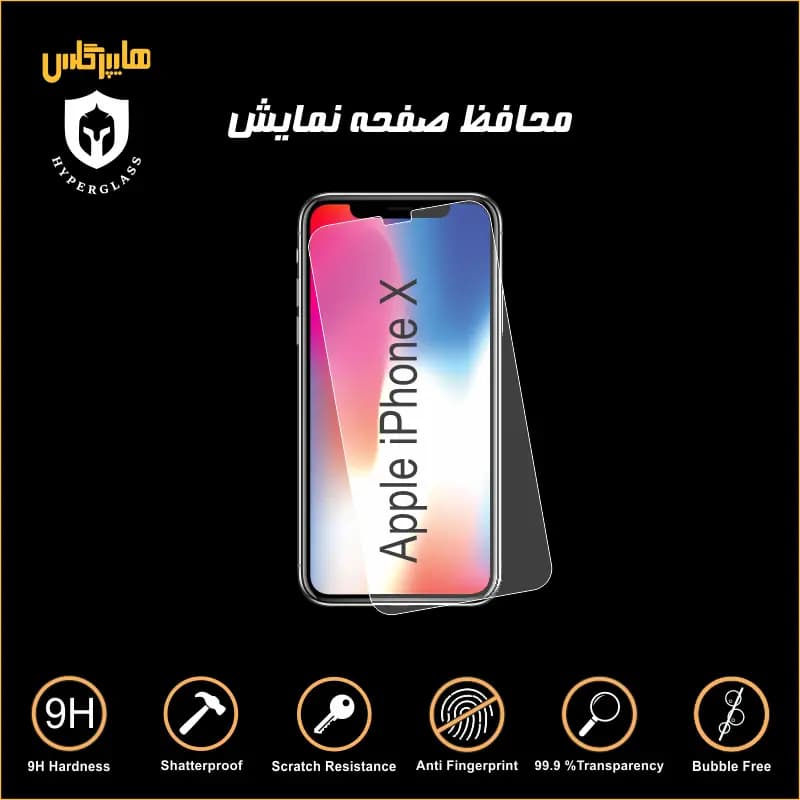 محافظ صفحه نمایش گوشی آیفون ایکس iphone x — تصویر ۲