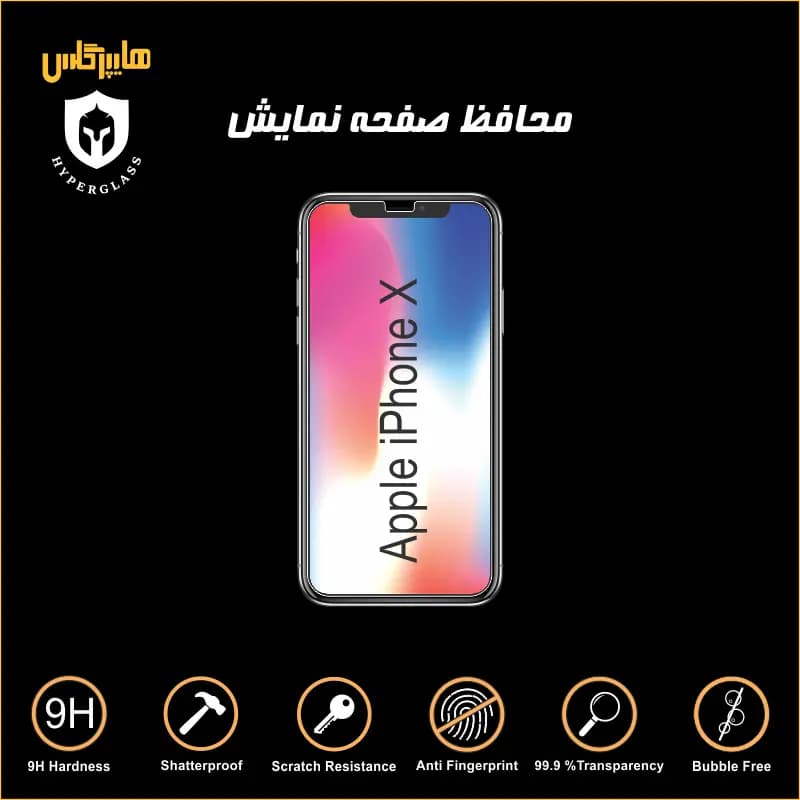 محافظ صفحه نمایش گوشی آیفون ایکس iphone x — تصویر ۳