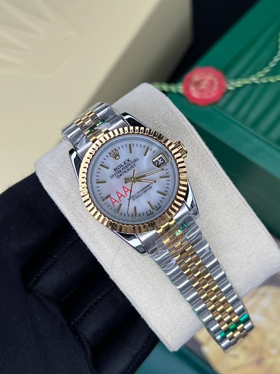 رولکس دیجاست ۲رنگ صفحه صدفی اندیکس خط Rolex Datejust