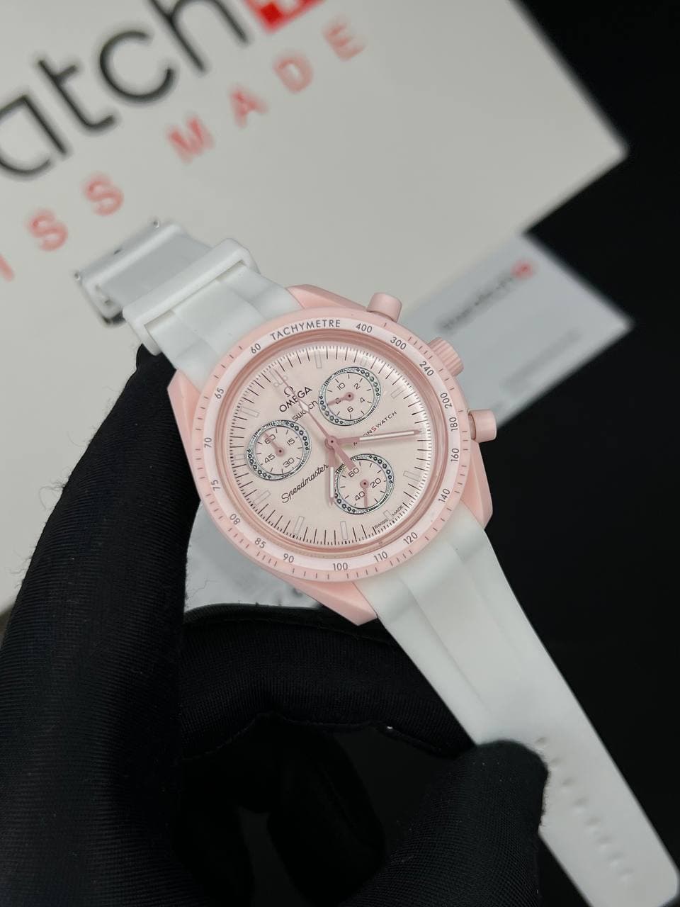 ساعت مچی امگا سواچ ماموریت به ونوس بند رابر Omega Swatch