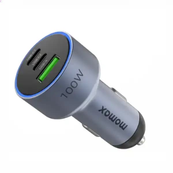 شارژر فندکی سه پورت 100 وات مومکس UC17E — تصویر ۶