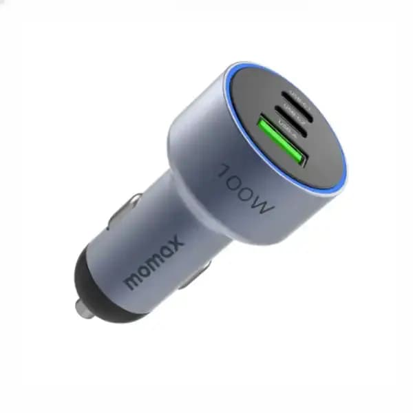 شارژر فندکی سه پورت 100 وات مومکس UC17E — تصویر ۵