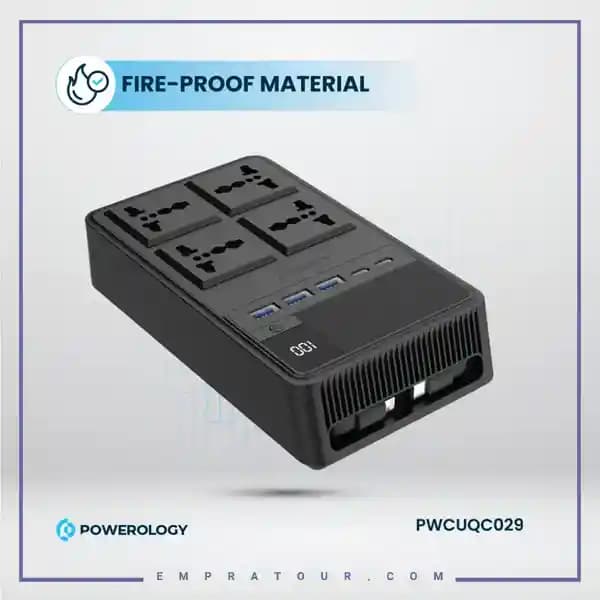 چندراهی برق 2500 وات به همراه کابل جمع شونده پاورولوژی PWCUQC029 — تصویر ۷