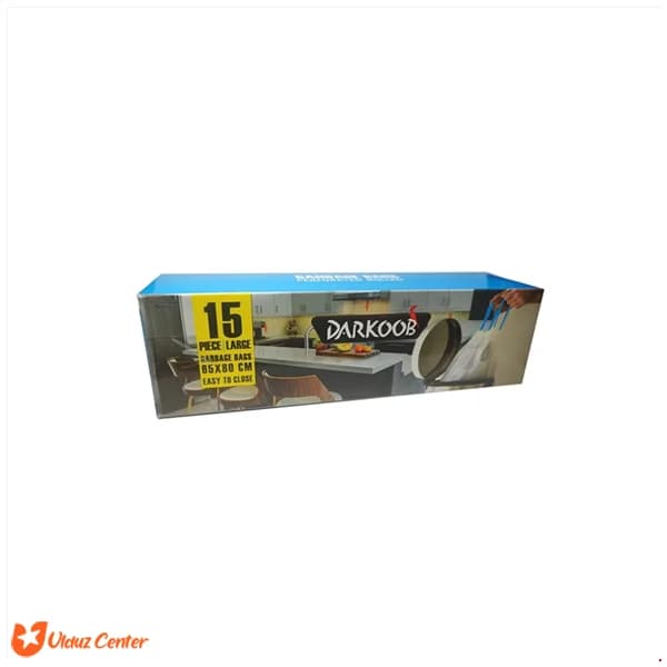 کیسه زباله بنددار دارکوب بزرگ سایز 80*65 بسته 15 عددی