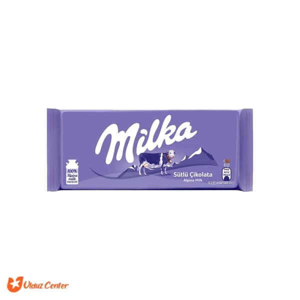 شکلات تخته ای شیری میلکا 80 گرم