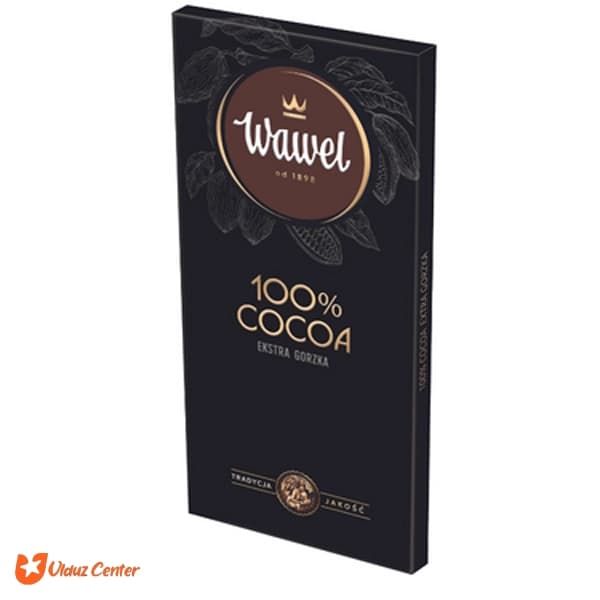 شکلات تلخ 100% واول Extra Dark وزن 80 گرم
