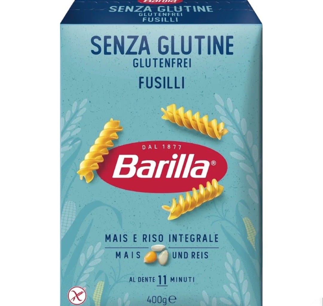 ماکارونی بدون گلوتن فوسیلی باریلاBarilla Gluten Free Fusilli Pasta 400g(اورجینال)
