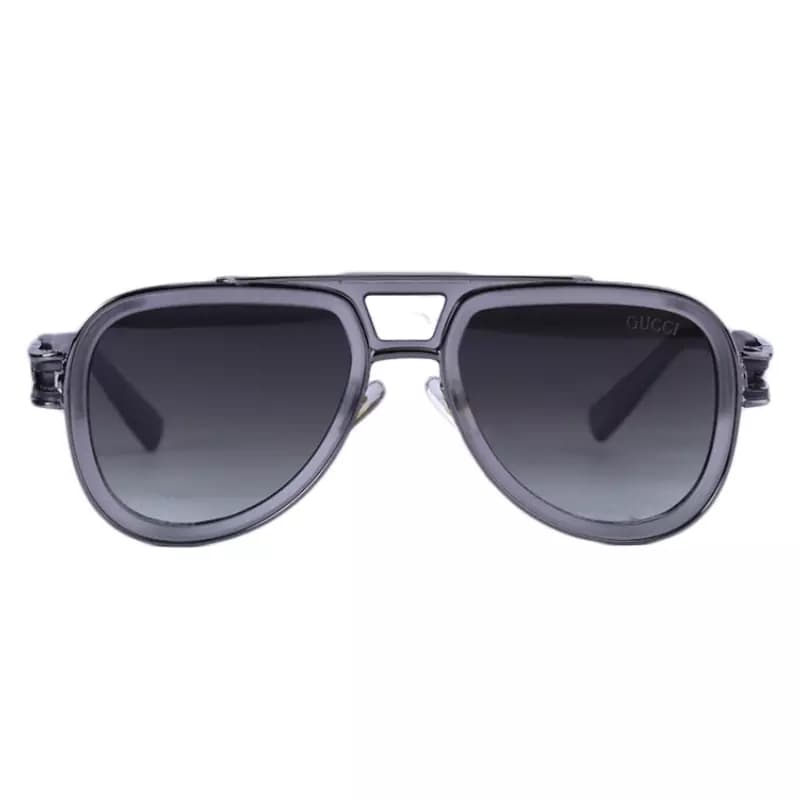 عینک آفتابی خلبانی گوچی مردانه فریم طوسی GG 6807/2 — تصویر ۲