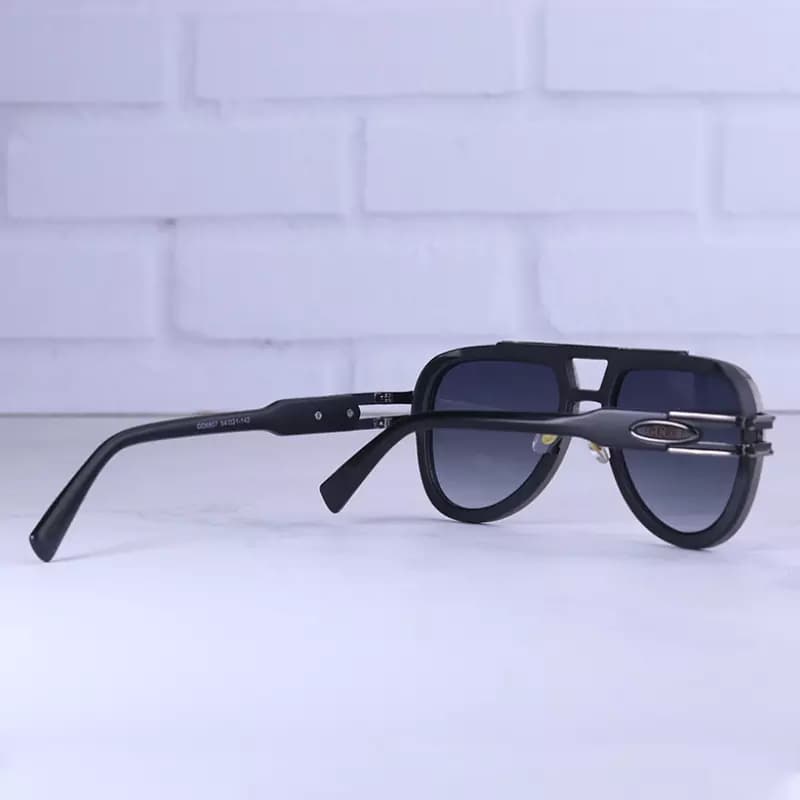 عینک آفتابی خلبانی گوچی مردانه فریم مشکی GG 6807/1 — تصویر ۴