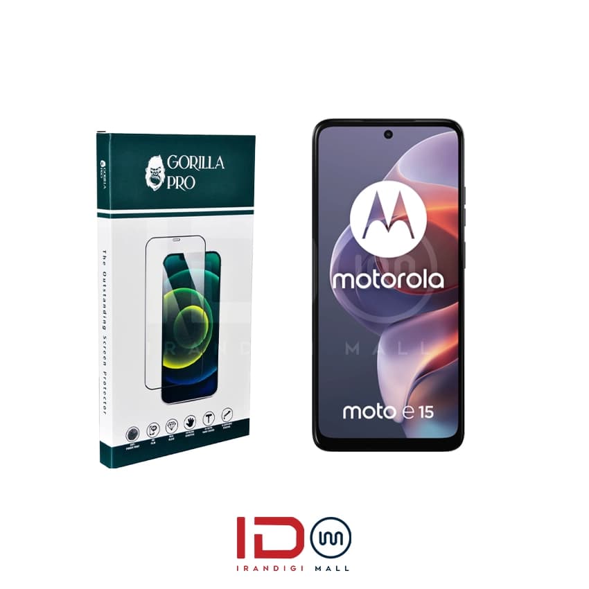 گلس و محافظ هیدروژلی (مات) بدنه و نمایشگر گوشی موتورولا مدل Motorola E15 — تصویر ۲