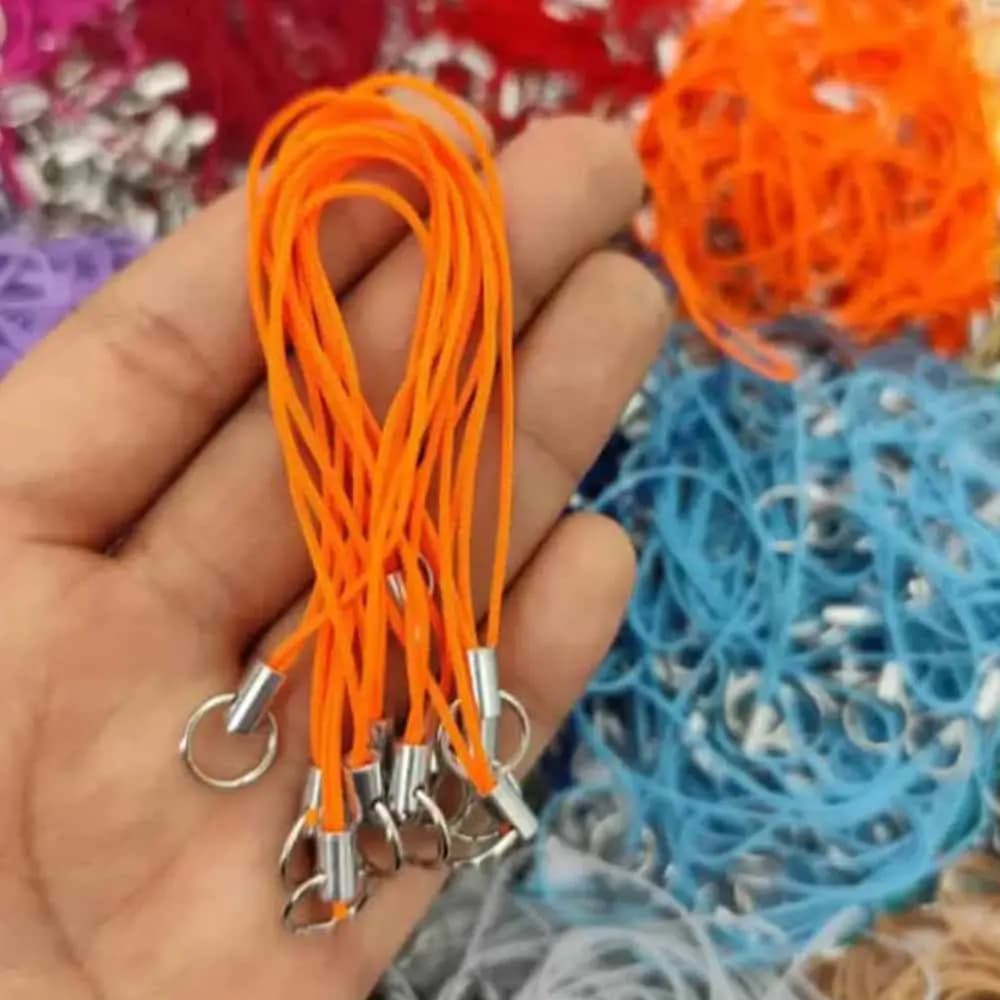 بند آویز فلش مموری و موبایل به همراه حلقه فلزی بسته 10 عددی — تصویر ۴