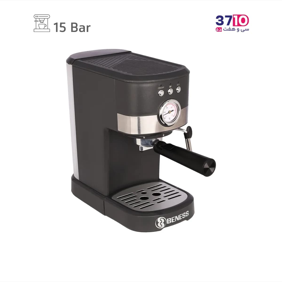 اسپرسوساز بنس BENESS مدل BC-S8502D خاکستری 1100 وات — تصویر ۲