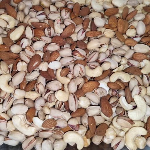 آجیل چهار مغز خام تازه 500گرمی
