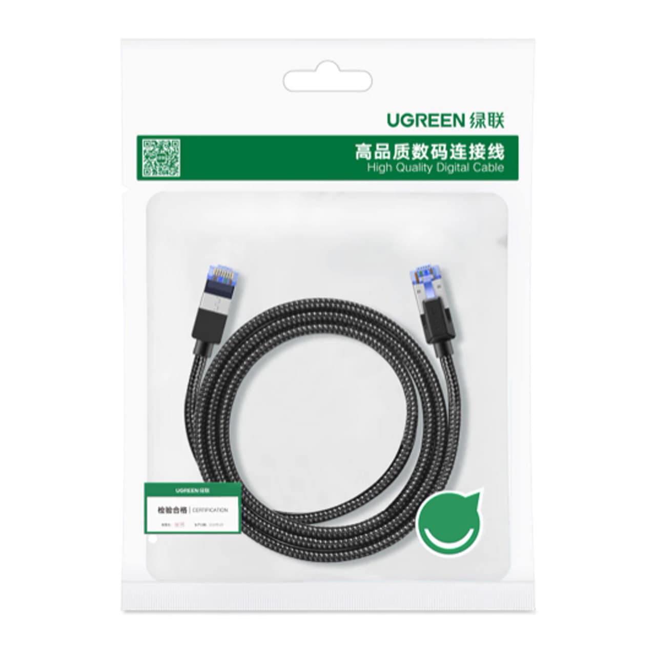 کابل شبکه CAT8 یوگرین مدل UGREEN NW153-80430B طول 1.5 متر — تصویر ۴