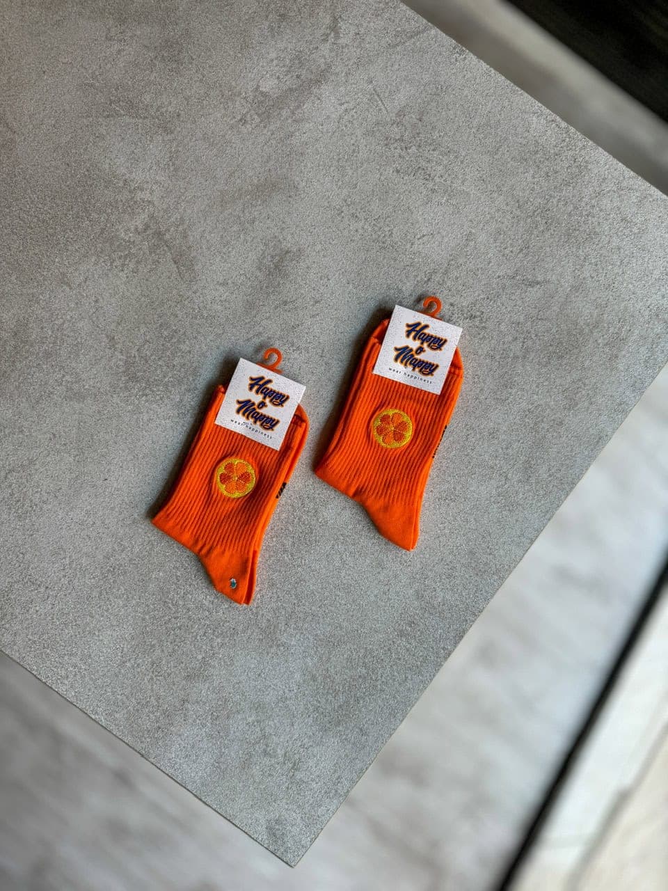 جوراب ساقدار گلدوزی پرتقال Orange