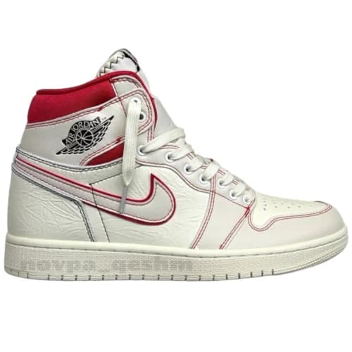 کفش کتونی نایک ایر جردن وان ساقدار رترو فانتوم جیم رد Nike Air Jordan 1 High Retro Phantom Gym Red — تصویر ۵
