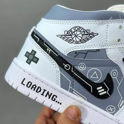 کفش کتونی نایک ایر جردن 1 شبنما پلی استیشن Nike Air Jordan1 PLAY STATION — تصویر ۵