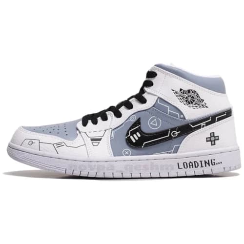 کفش کتونی نایک ایر جردن 1 شبنما پلی استیشن Nike Air Jordan1 PLAY STATION — تصویر ۴