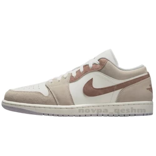 کفش کتونی نایک ایر جردن 1 لو کرم قهوه ای Nike Air Jordan 1 Low SE Legend Light Brown — تصویر ۴