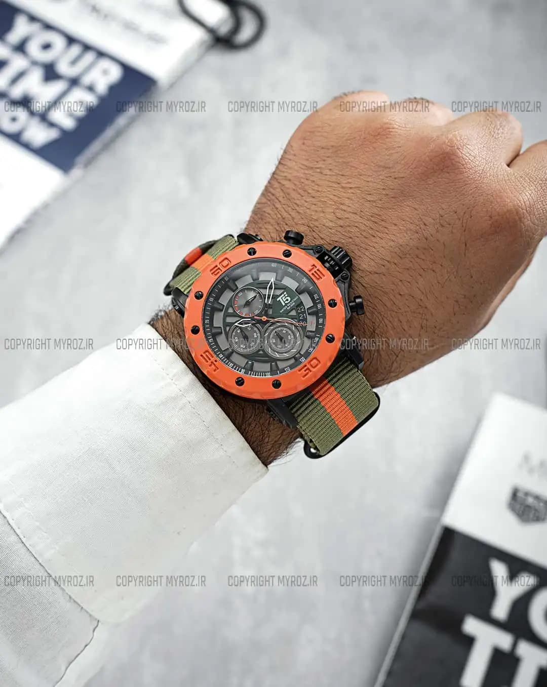 ساعت مچی مردانه تی فایو T5 مدل TH3946G کد 2471 — تصویر ۳
