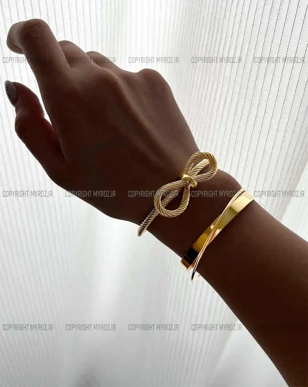 دستبند استیل زنانه کارتیه CARTIER مدل پاپیون کد 2424 — تصویر ۳
