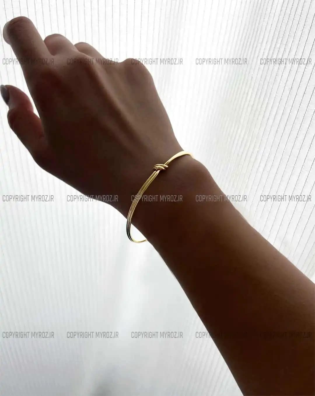 دستبند استیل زنانه کارتیه CARTIER مدل النگویی کد 2418 — تصویر ۳