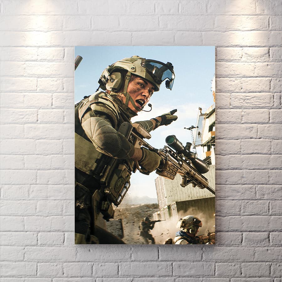تابلو اتاق گیمینگ بازی Battlefield 2042 طرح سرباز WAs-1095 — تصویر ۲