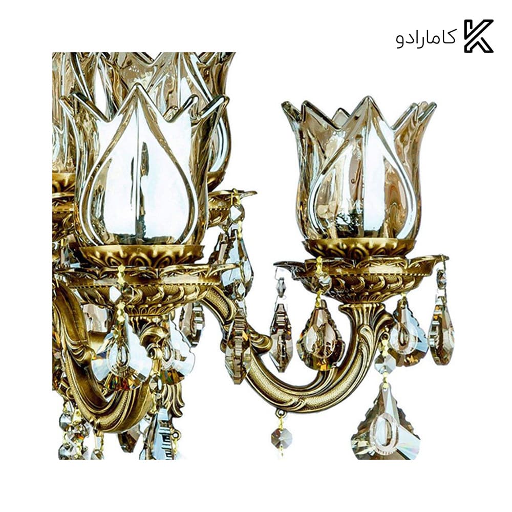 لوستر دایکاست آلومینیوم 12 شعله چشمه نور کد S3559/6 — تصویر ۴