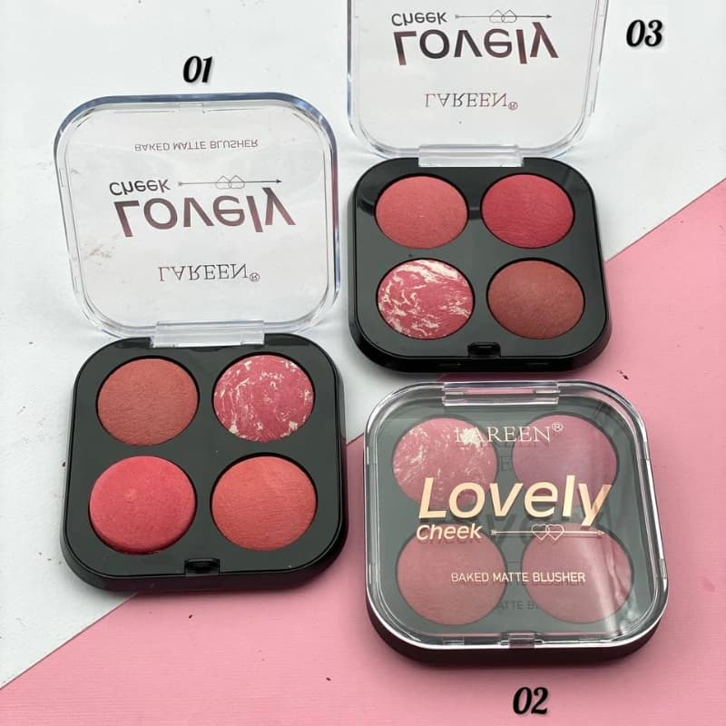 رژگونه ابرو بادی ۴ رنگ اورجینال LAREEN کد G103 — تصویر ۵