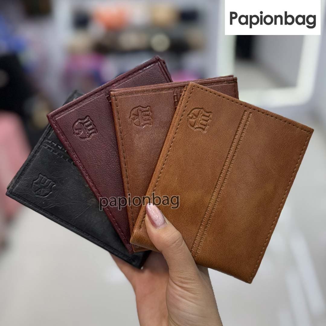 کیف پول جیبی مردانه تمام چرم مصنوعی اعلا کد 747