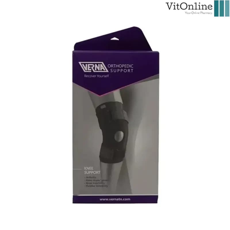 زانوبند چهار فنره نئوپرن قابل تنظیم ورنا کد VERNA – v504 — تصویر ۲