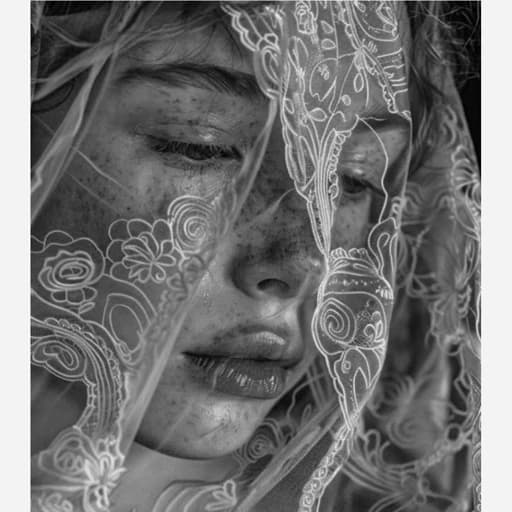 تابلو نقاشی سیاه قلم سفارشی