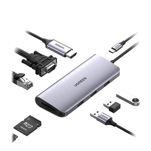 هاب 9 پورت USB-C یوگرین مدل UGREEN CM179/40873 — تصویر ۴