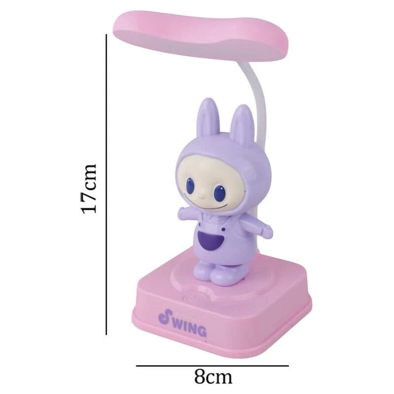 چراغ مطالعه شارژی طرح لبوبو رقاص BEHTOYS-164 — تصویر ۴