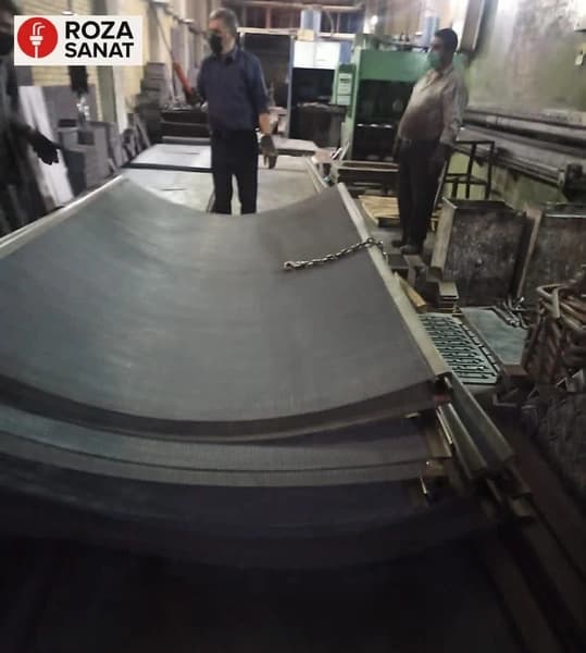 مش فولادی چشمه 8*8 mm ابعاد 176*200 متر قطر 3.6 میل — تصویر ۴