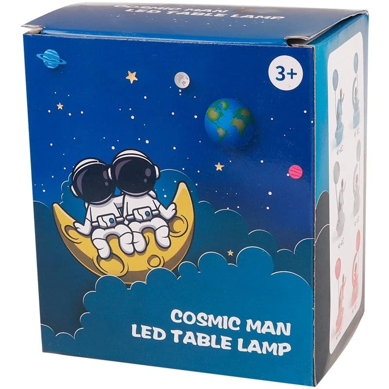 چراغ مطالعه فانتزی شارژی طرح فضایی Cosmic Man Led Table Lamp — تصویر ۲