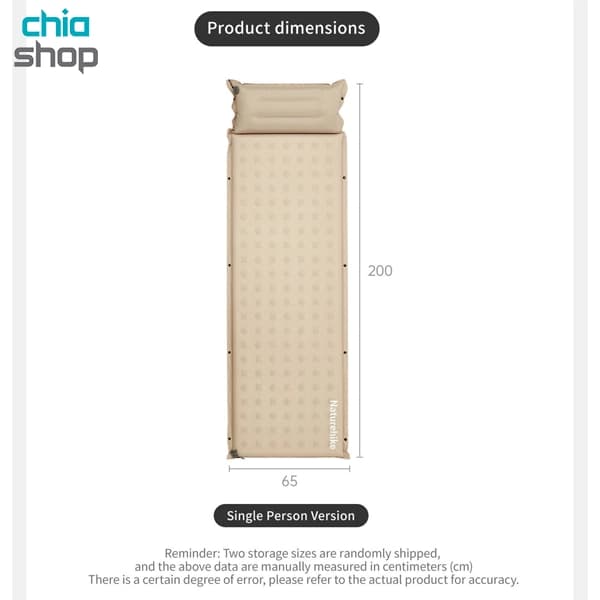 زیرانداز بادی کیسه خواب نیچرهایک مدل CNK2550WS025 — تصویر ۷