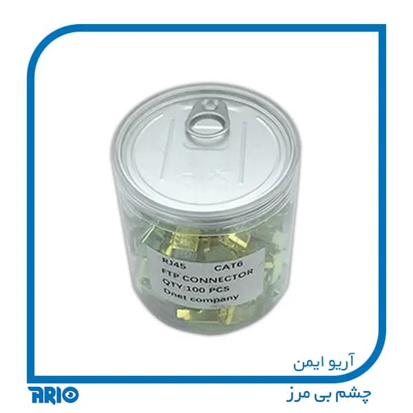 سوكت شبكه CAT 6 فلزی طلایی — تصویر ۴