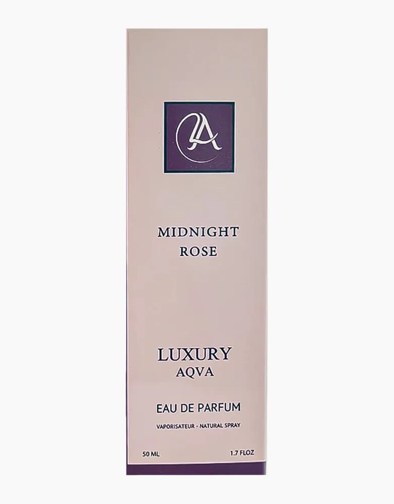 ادکلن زنانه میدنایت رز برند لاکچری آکوا LUXURY AQUA | حجم 50 میل