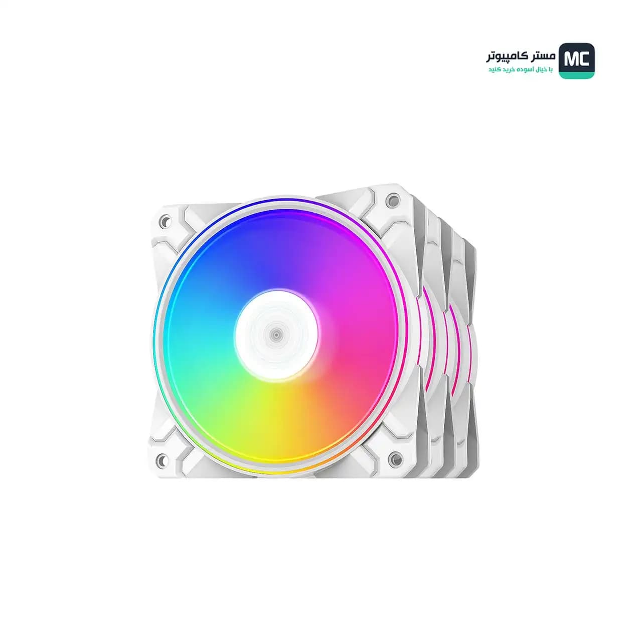 فن کیس دیپ کول CF120 PLUS White بسته 3 عددی