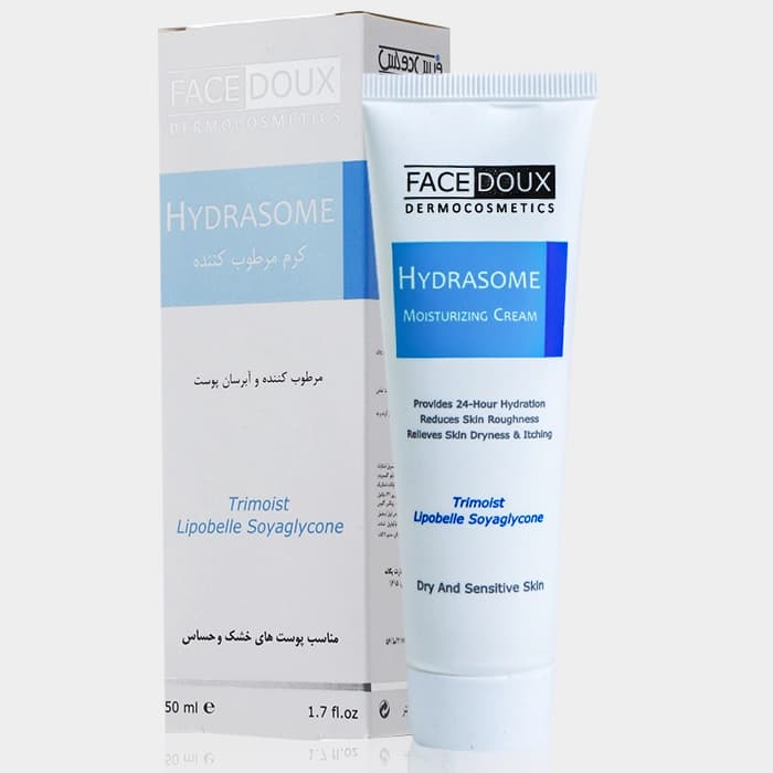 کرم آبرسان و مرطوب کننده هیدرازوم فیس دوکس Face Doux Hydrasome Moisturizing Cream 50ml — تصویر ۲