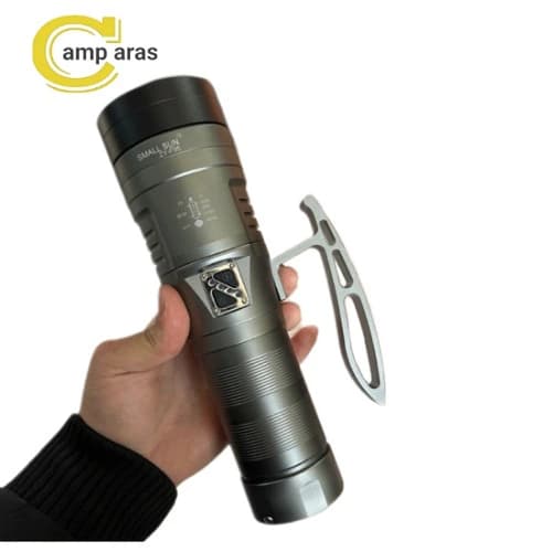 چراغ قوه زوم دار اسمال سان شارژی مدل ZY-F95 پاوربانکی — تصویر ۶