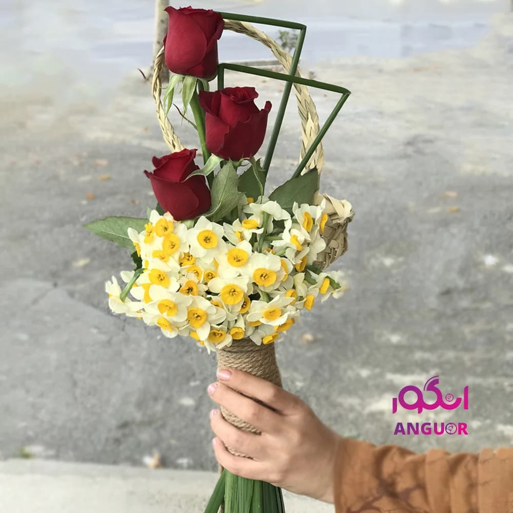 دسته گل نرگس دل آرا