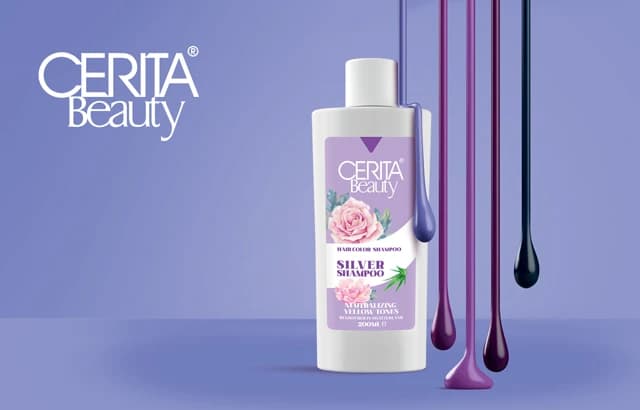 شامپو رنگساژ بنفش سیلور سریتا Cerita حجم 200mL — تصویر ۷
