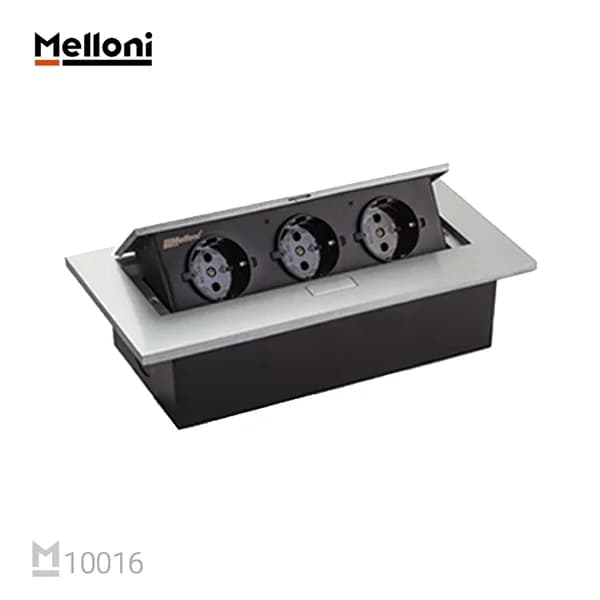 پریز توکار 10016 ملونی سیلور- Melloni
