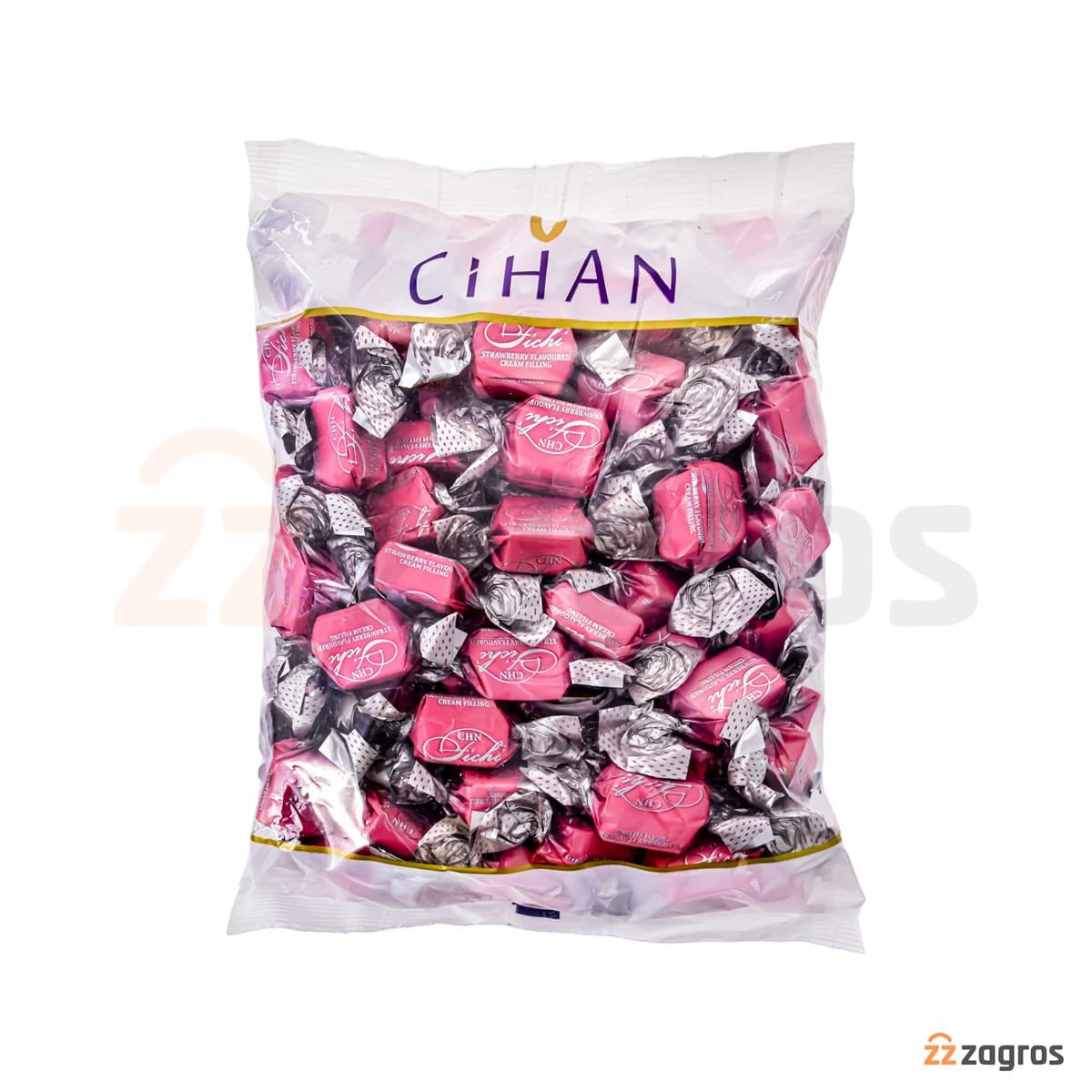 شکلات Cihan سری Fichi با مغز کرم توت فرنگی 1 کیلوگرم