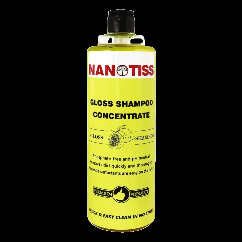 شامپو واکس براق بدنه خودرو نانوتیس 1 لیتری مدل NanoTiss Gloss Shampoo 1000ML