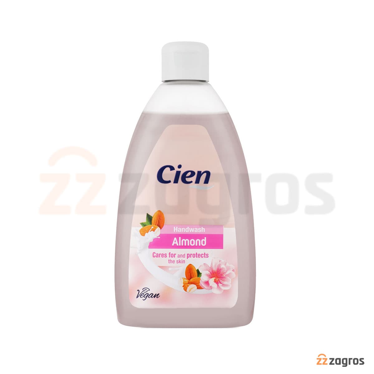 صابون مایع کرمی Cien حاوی روغن بادام مناسب پوست معمولی و خشک 500 میل — تصویر ۲