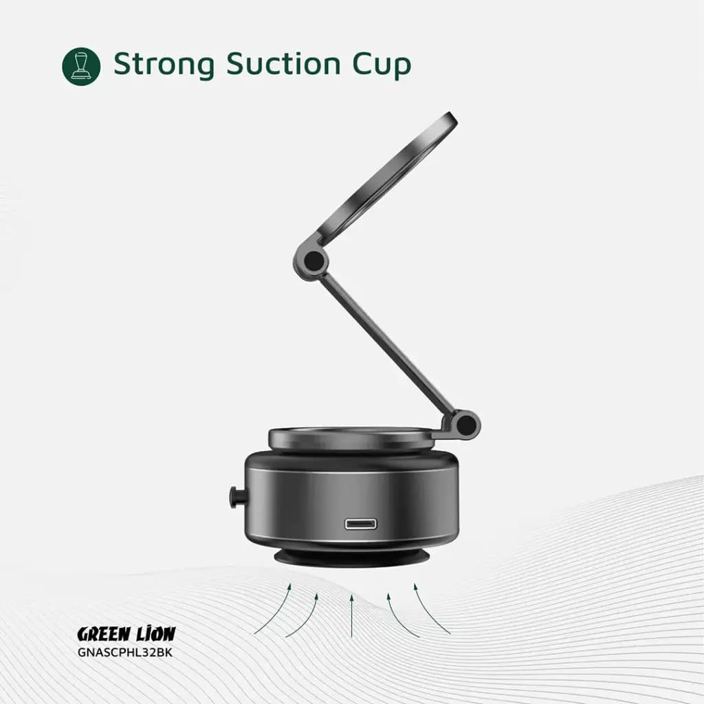 هولدر موبایل وکیوم مکشی مگ سیف گرین لاین Green Lion GX-32 Auto Suction Phone Holder — تصویر ۶