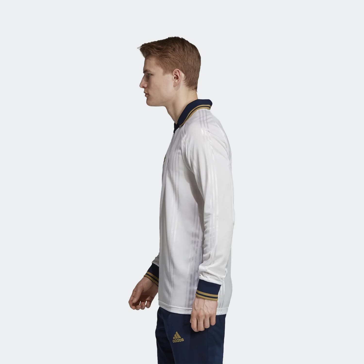 پلوشرت آستین بلند مردانه آدیداس مدل REAL MADRID ICON TEE — تصویر ۳